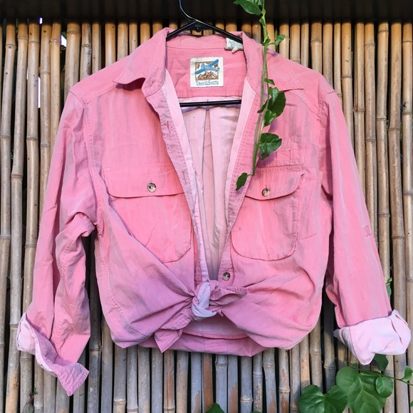 Retro Pink Button Down - Picture 1 of 5